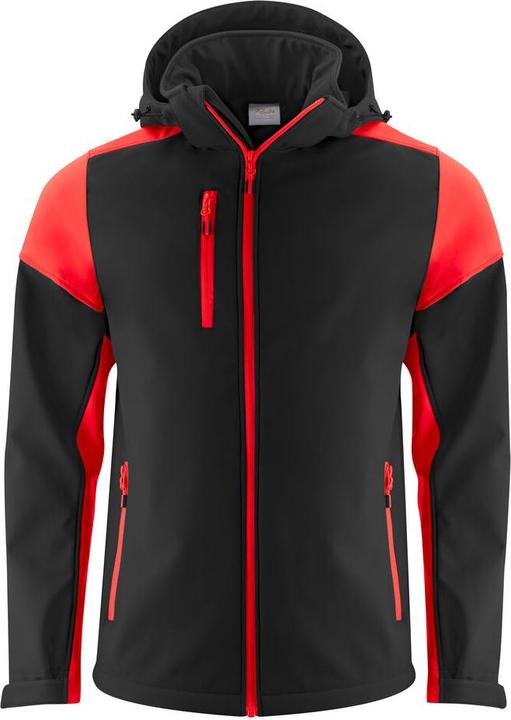 Actual product image Sharp Printer Prime Softshell Jacket Men Black/Red - Size XXL (XXL)
