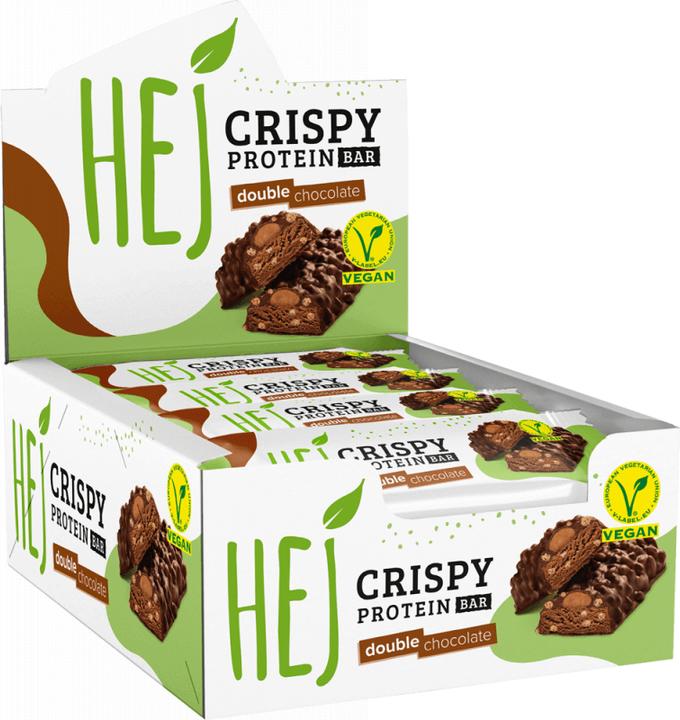 Actual product image HEJ Nutrition Hej Vegan Crispy Bar (12 x 45G) (Double chocolate, 1 pcs., 540 g)