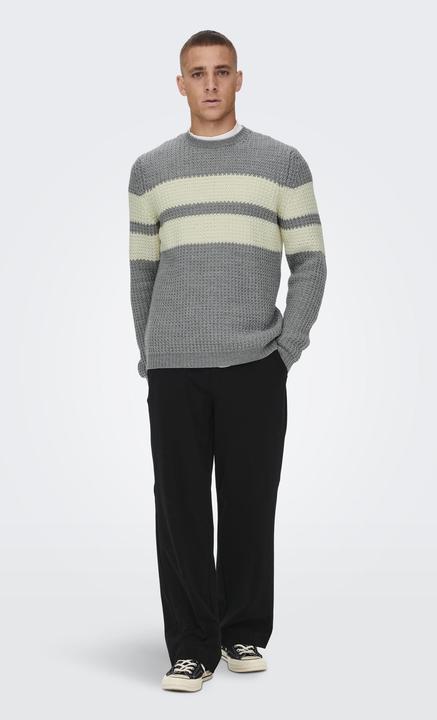 Produktbild Only & Sons Gestreifter Strickpullover (XXL)