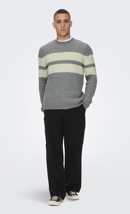 Image du produit Only & Sons Pull en maille rayée (XXL)