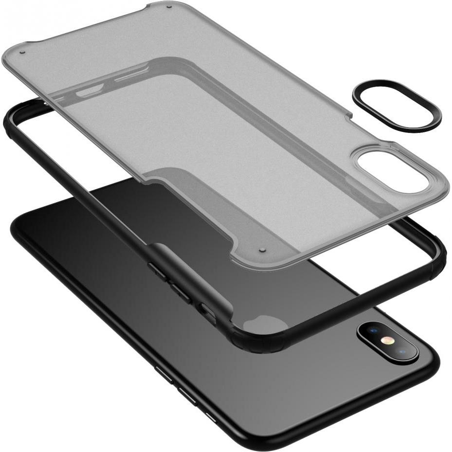 Thumbnail - Screenguard Apple iPhone X Anti-Impact Hülle mit 2m Fallschutz (Apple iPhone X), Smartphone Hülle, Schwarz