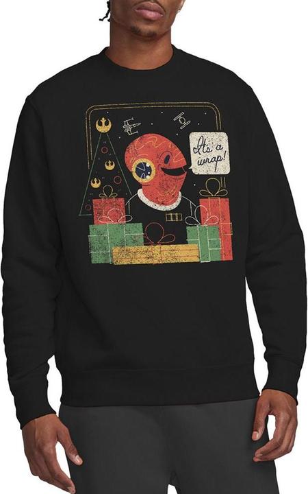 Produktbild Star Wars Wrap Trap Sweatshirt weihnachtliches Design (M)