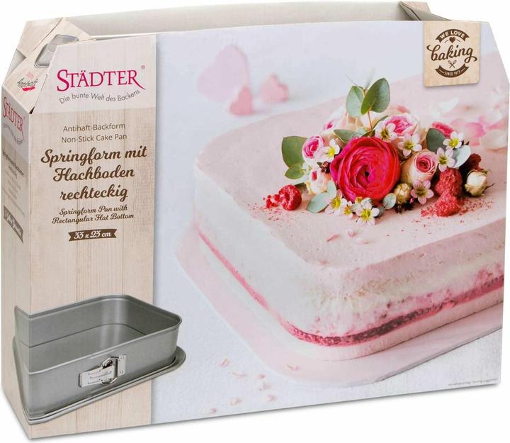 Produktbild Städter Springform 33 x 23 cm / H 7 cm Silber rechteckig