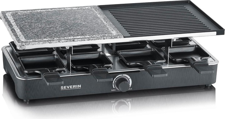 Severin RG raclette grill with natural grill stone and grill plate