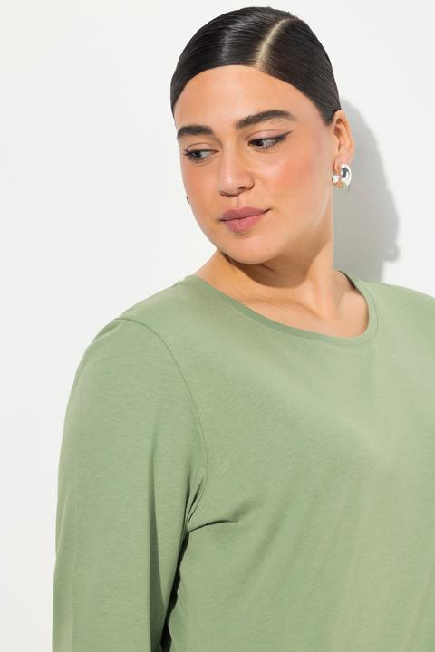 Produktbild Ulla Popken bis 64, Oberteil, Langarmshirt, Basic, Langarm, Rundhalsausschnitt (42, 44)