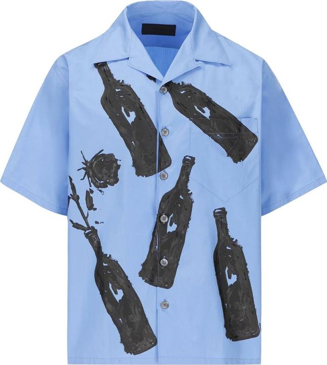 Actual product image Prada Printed Cotton Shirt (L)