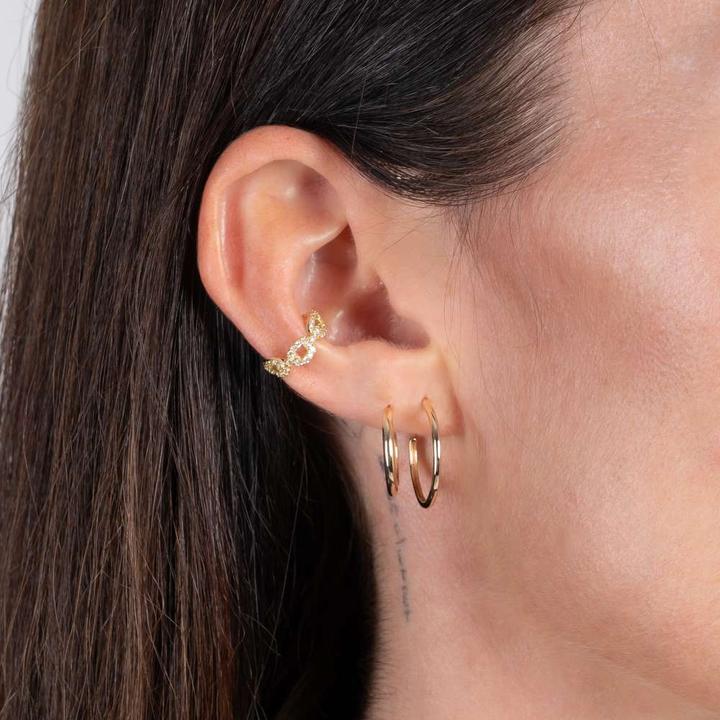 Immagine prodotto Bijouteria Gioielli per l'orecchio d'oro (Oro 18K, Zirconia premium)