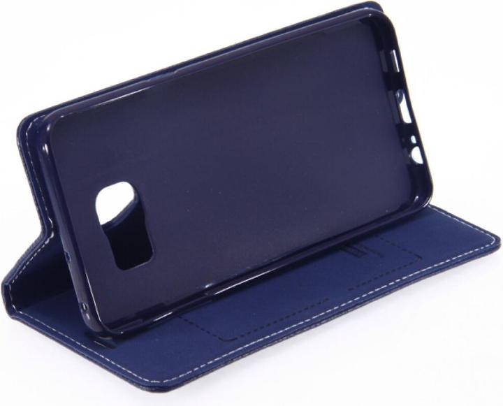Actual product image NoName Book Case Fashion for Galaxy S6 Edge Plus - Blue (Samsung Galaxy S6 Edge+)