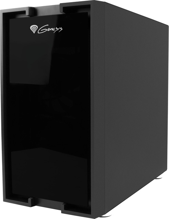 Actual product image Natec GENESIS Irid 353 ARGB - Micro Tower - PC - Acrylonitrile Butadiene Styrene (ABS) - S (ATX, Mini-ATX)