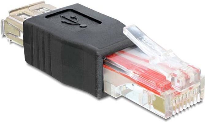 Produktbild Delock USB Buchse > RJ45 Stecker (0.06 m, USB 2.0)