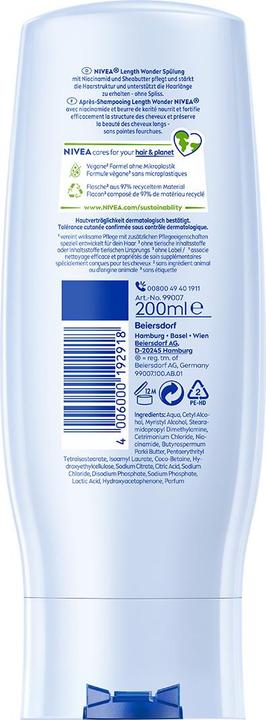 Actual product image NIVEA Length Wonder Spülung (200 ml)