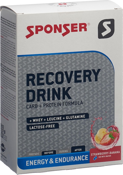 Actual product image Sponser Recovery Drink (Strawberry-Banana, 6 pcs., 360 g)