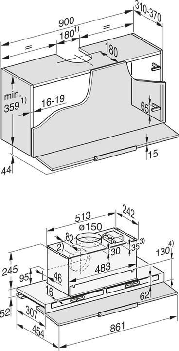 Produktbild Miele DAS 8930 (Flachschirmhaube)