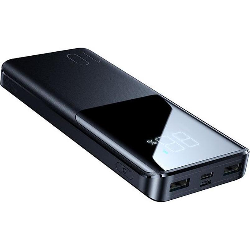 SIGN Super Charge LED Powerbank 10.000mAh, 22.5W - Black (22.50 W), Powerbank, Schwarz