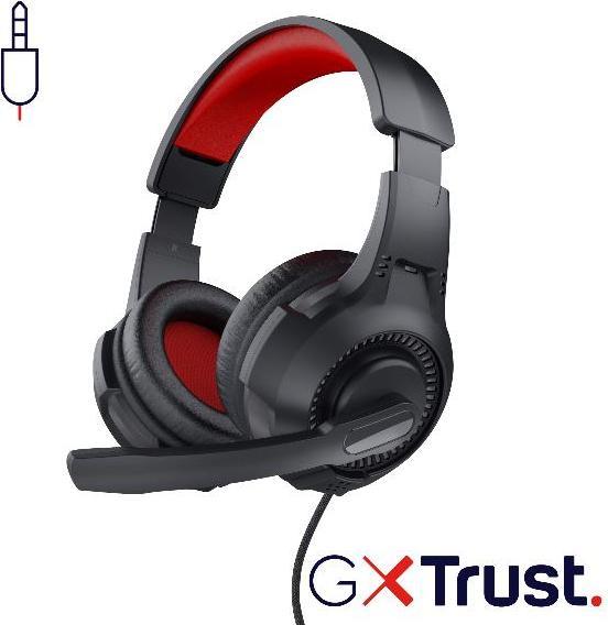Immagine prodotto Trust 24785 cuffie/headset Wired Head-band Gaming Nero, Rosso (Cablato)