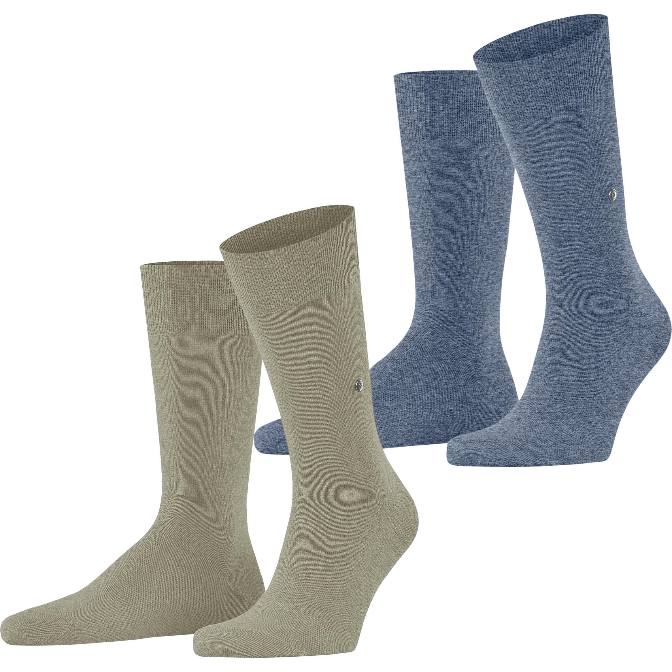 Burlington, Herren, Socken, Socken Casual, Grün, (40 - 46)