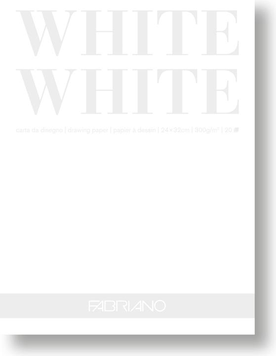 Image du produit Fabriano Künstlerpapier White White 24 x 32 cm, 20 Blatt (24 x 32 cm)