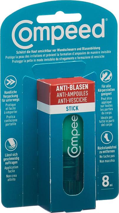 Produktbild Compeed Anti-Blasen Stick (Fusscrème & Fussgel, 8 ml)