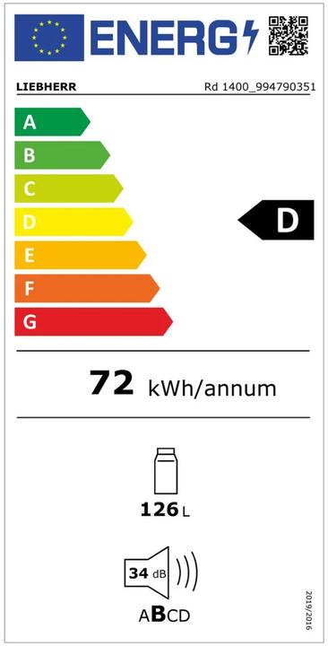 Energie-Label Liebherr RD1400-20
