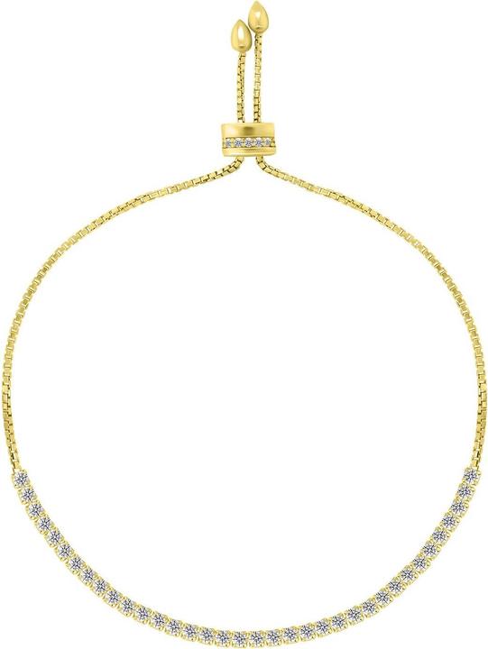 Produktbild Brilio Silver - Elegant gold-plated bracelet with zircons BRC91Y