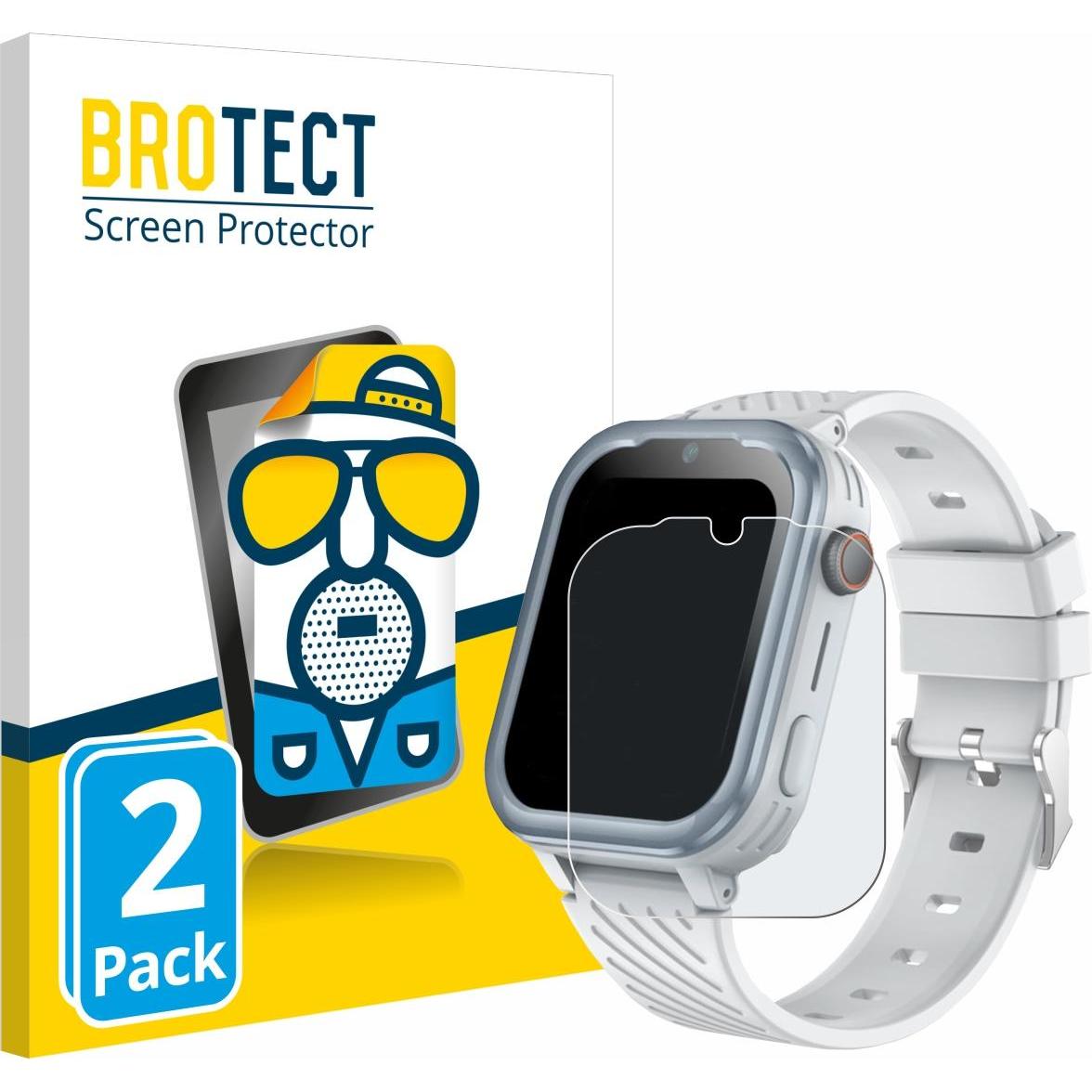 BROTECT Entspiegelungsfolie Displayschutz Displayschutzfolie Folie Matt, Smartwatch Schutzfolie, Grau