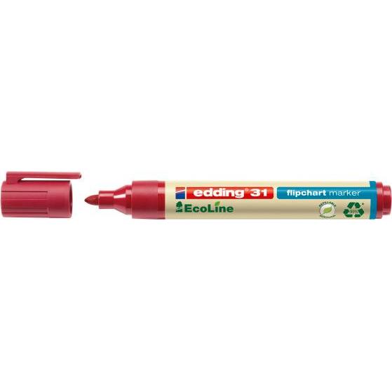 Edding, Marker, Flipchart Marker 31 (Rot, 3 mm, 1 x)