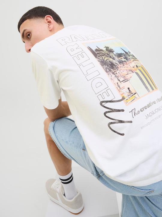 Actual product image Jack & Jones Rückenprint Rundhalsausschnitt T-shirt T-shirt (XL)