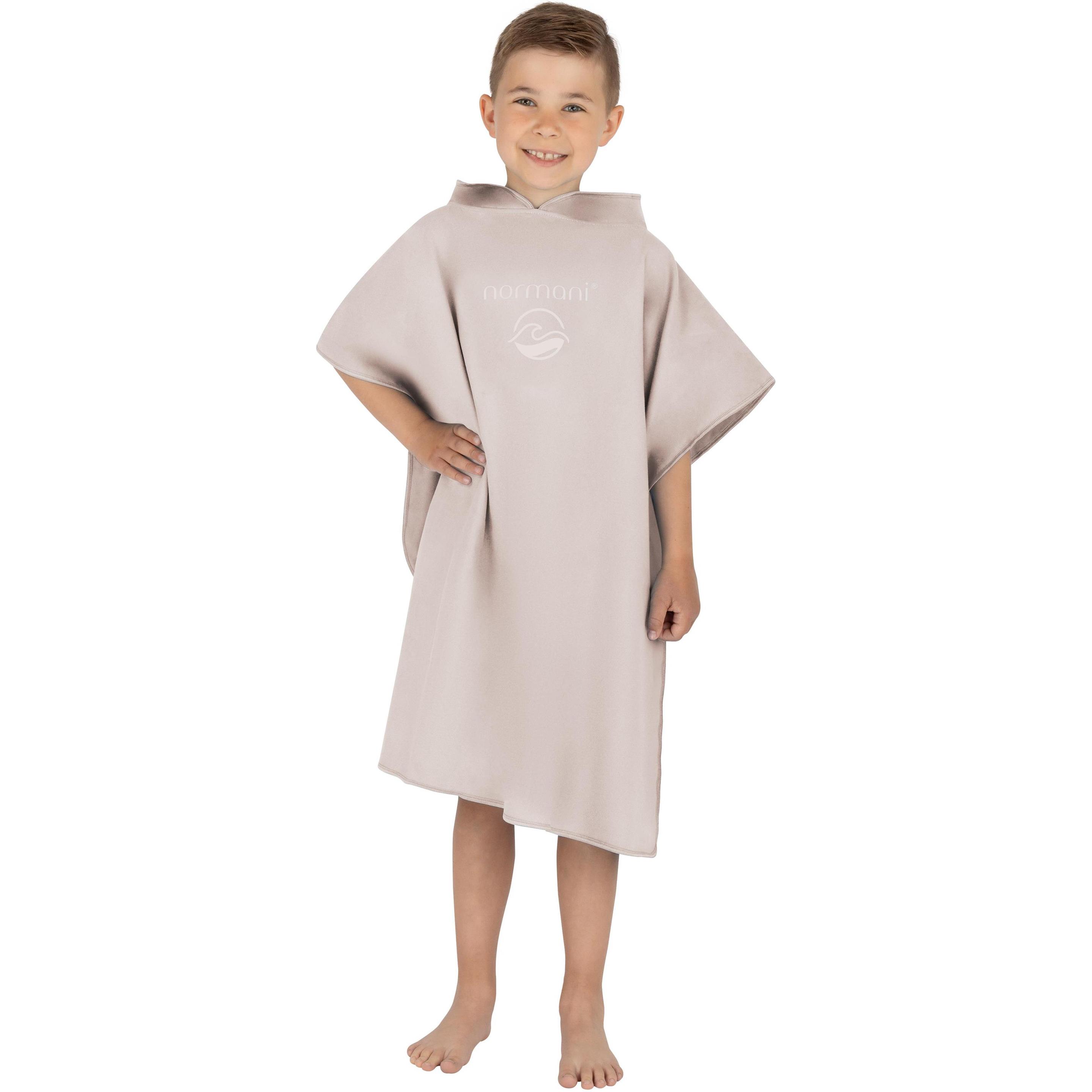Thumbnail - Normani, Bademantel, Kinder Badeponcho aus Mikrofaser Manati - 8921 (One Size)
