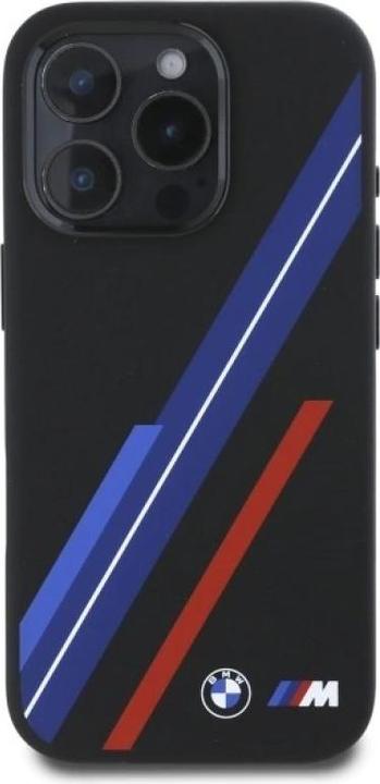 Produktbild BMW BMHMP16L23SSPK iPhone 16 Pro 6.3" czarny/black hardcase Silicone Random Lines MagSafe (Apple iPhone 16 Pro)