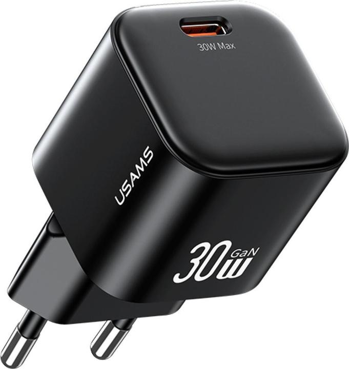 Produktbild Usams Wall Charger JO Series CC262 30W USB-C + 1m USB-C/Lightning Cable White (30 W, 1 Port)