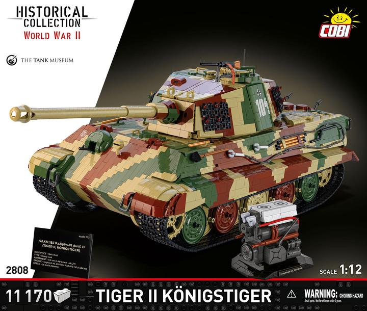Actual product image Cobi 11000 PCS TIGER II Königstiger 1:12 COBI-2808