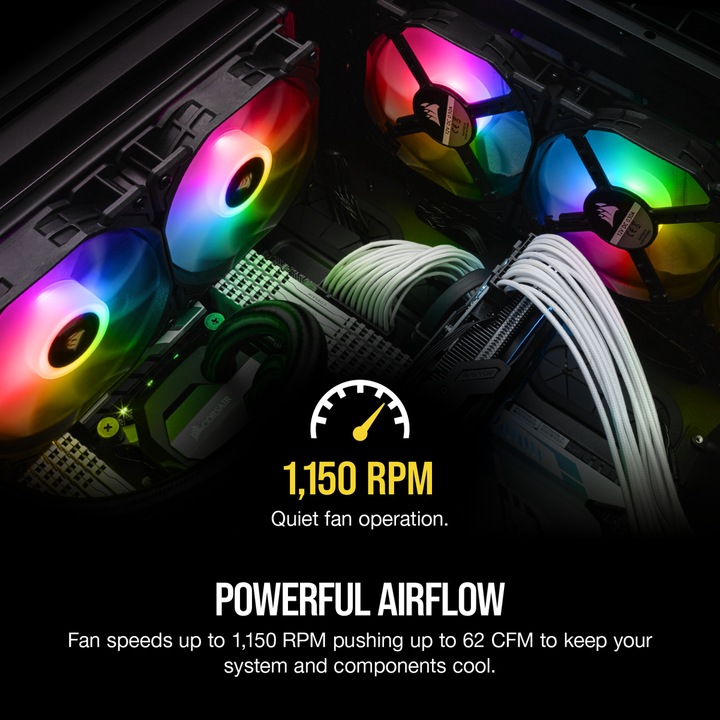 Actual product image Corsair SP140 RGB PRO (140 mm, 2 x)