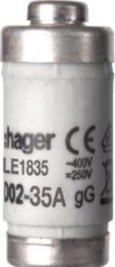 Produktbild Hager HAG LE1835 Sicherung D02 35A 400V (1 StÃ¼ck = 10 Kappen) (35 A)