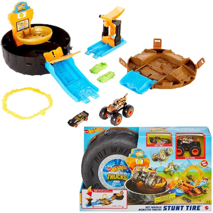 Actual product image Hot Wheels Monster Trucks Stunt Tire Play Set