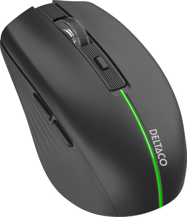 Immagine prodotto Deltaco Wireless Mouse - Gaming Mus - Optisk - 6 knapper - Sort (Senza fili)