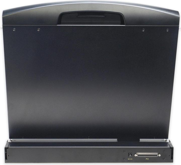 Produktbild Digitus Modulare Konsole mit 43,2cm 17Zoll TFT ohne Tastaur ohne KVM Modul RAL 9005 - schwarz