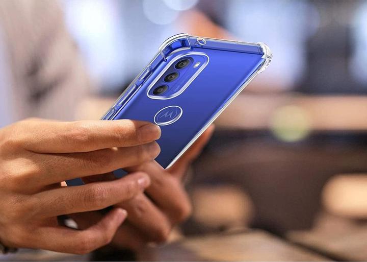 Actual product image Screenguard Motorola Moto G51 5G Case Crystal Soft Airbag Bumper (Motorola Moto G51 5G)