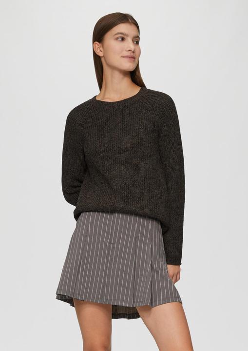 Actual product image S.Oliver Strickpullover Melierter Strickpullover mit Raglanärmeln (XS)