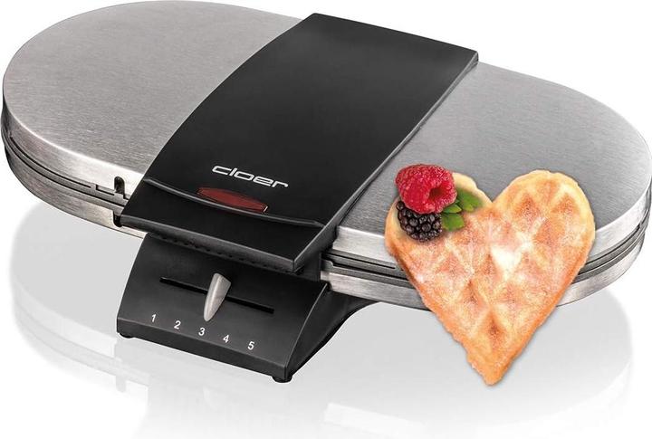 Image du produit Cloer 1329 Gaufrier double, acier inoxydable