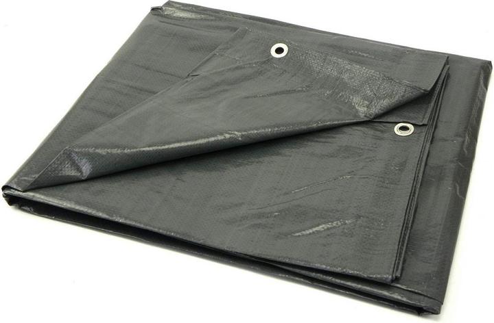 GEKO PP/PE tarpaulin waterproof extra strong, grey, 6x10m