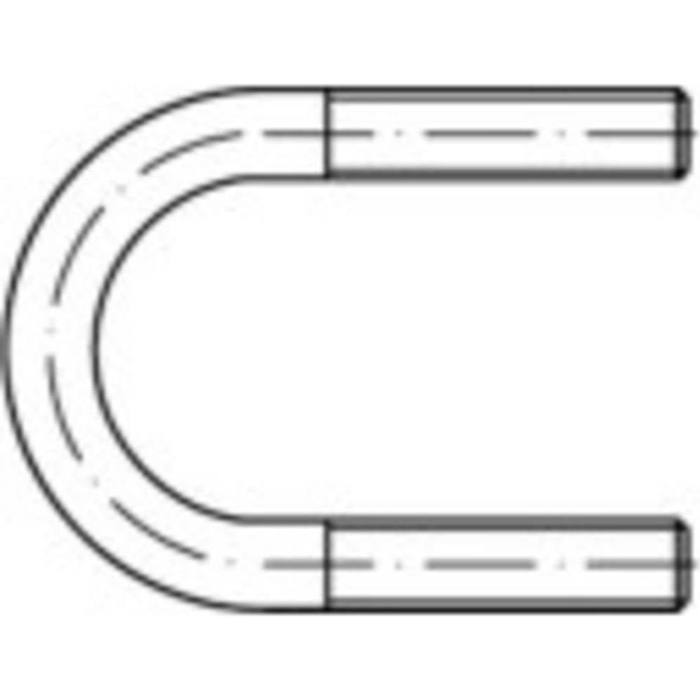 Toolcraft, Allestimento mobili, TO-9989871 Rundstahlbügel 10 St. (10 pz.)
