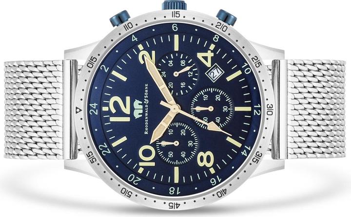 Immagine prodotto Cronografo da uomo Flight Captain in acciaio inossidabile - 34126 (Cronografo, 43.80 mm)