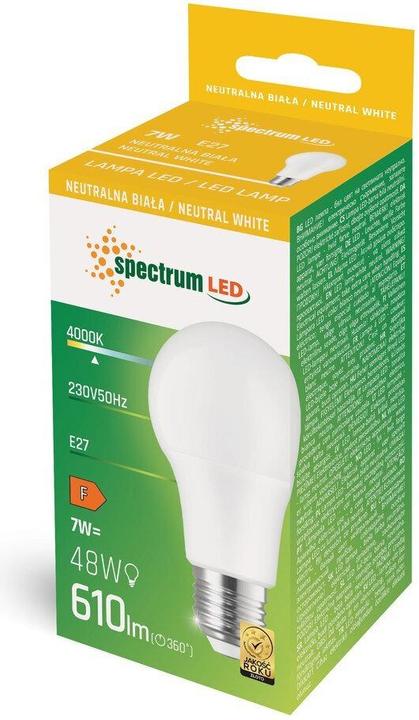 Produktbild LED LAMP A60 7W E27 840 FR 530LM 17KH (E27, 610 lm)