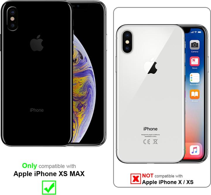 Produktbild Cadorabo TPU Gestreiftes Glas Cover (Apple iPhone XS Max)