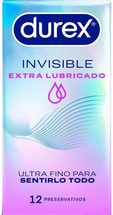 Actual product image Durex Invisible Extra Lubricated 12 Units (12 pcs.)