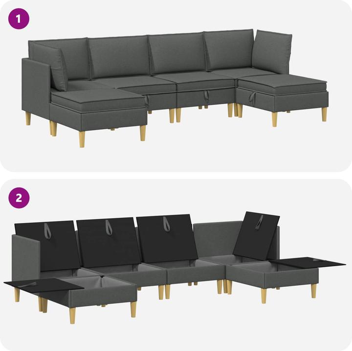 Produktbild vidaXL Wohnzimmergarnitur (Ecksofa)