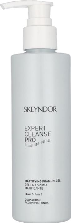 Actual product image Skeyndor Expert Cleanse Pro Mattifying Foam-In-Gel 200ml (Cleansing Foam, 200 ml)