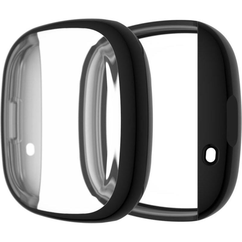 Cover-Discount Gummi Schutz Case, Smartwatch Zubehör, Schwarz