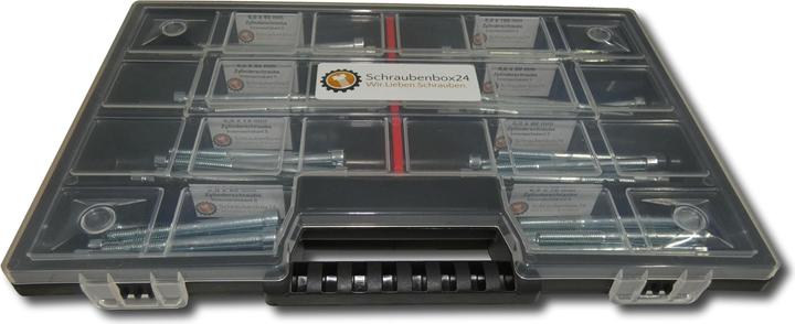 Produktbild Schraubenbox24 80 tlg Zylinderschrauben Sortiment M6 // 65mm-100mm Schrauben Set Schraubenbox DIN 912/ISO4762 Bolze (80 Schrauben pro Stück)