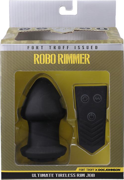 Doc Johnson Robo Rimmer X - Vibrating Plug - Black